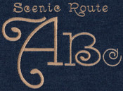 540 Scenic Route Satin Font
