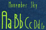 523 November Sky Satin Font