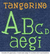 497 Tangerine Satin Font