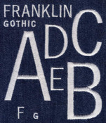 462 Franklin Gothic Mini Satin Font