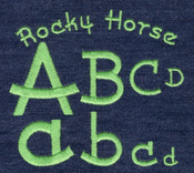 454 Rocky Horse Satin Font