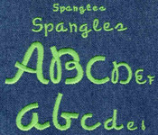 439 Spangles Satin Font