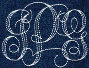 428 Interlocking Floss Stitch Monogram