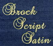 420 Brock Script Satin Font