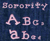 408 Sorority Mini Satin Font