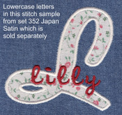 354 Japan Applique Caps Font