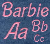 337 Barbie Satin Font