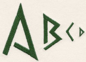 221 Runes Satin SatinFill Font
