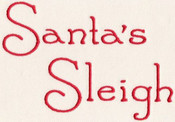 219 Santa's Sleigh Font