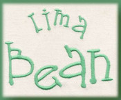 107 Lima Bean Embroidery Font