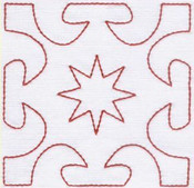 023 Redwork Quilt Squares