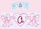010 Heart Bow Monogram