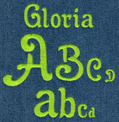 586 Gloria Satin Font