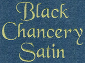 606 Black Chancery Satin Font