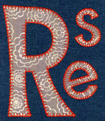 616 Mischievous Blanket Stitch Applique Font