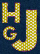 622 Neutra Blanket Stitch Applique Font