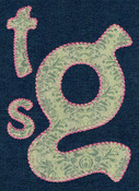 627 Hobo Blanket Stitch Applique Font