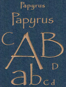 640 Papyrus Satin Font
