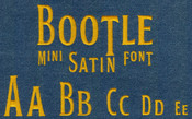 655 Bootle Mini Satin Font