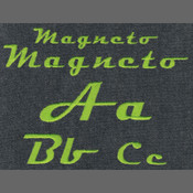 663 Magneto Mini Satin Font
