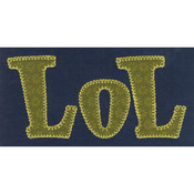 697 LOL Blanket Stitch Applique Font