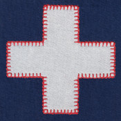 720 Swiss Cross Applique Motifs