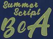 727 Summer Script Fill & Floss Font