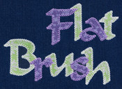 735 Flat Brush Blanket Stitch Applique Font