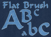 736 Flat Brush Fill & Floss Font