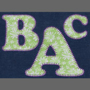 739 Cooper Black Blanket Stitch Applique Font