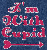 FREE I'm With Cupid Fill & Floss Motif