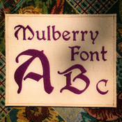 768 Mulberry Fill Stitch Font