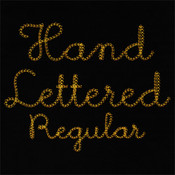 779 Hand Lettered Chain Stitch - Regular Font