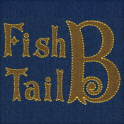 558 Fish Tail Fill & Floss Font
