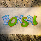 791 Bonsai Blanket Stitch Applique Font