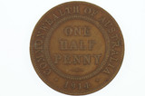 1914 Half Penny George V in Almost Very Fine Condition
