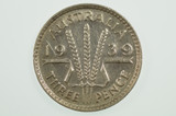 1939 Threepence George VI in Extremely Fine Condition