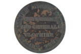 Jarvey, William Andrew Penny Token in Almost Fine Condition