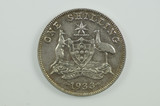 1933 Shilling George V Low Mint Key Date in Almost Very Fine Condition