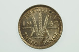 1942 D Threepence George VI in Extremely Fine Condition
