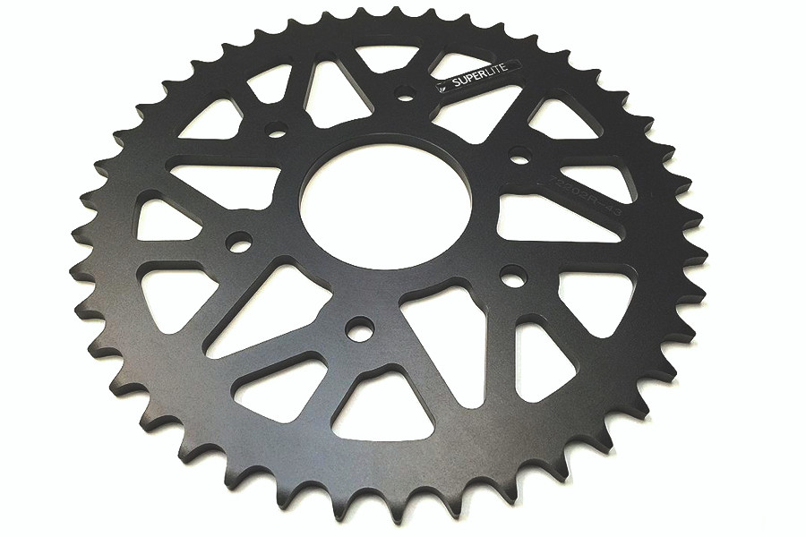 GT aluminum Sprocket 44T anodized black CNC machined