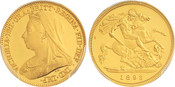 Great Britain: Victoria gold Proof 1/2 Sovereign PCGS PR63 Ultra Cameo