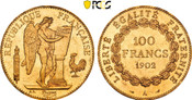 1902-A France: Republic 100 Francs PCGS MS63+