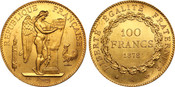 1878-A France: Republic gold 100 Francs PCGS MS62