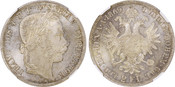 1869-A Austria: Franz Joseph I silver 2 Florin NGC MS65+ ( Top Pop )