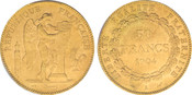 1904-A France: Republic gold 50 Francs PCGS MS63+