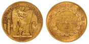 1904-A France: Republic gold 100 Francs PCGS AU58