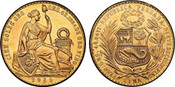 1969 Peru: Republic gold 100 Soles NGC MS66