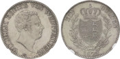 1825-W Germany: Württemberg. Wilhelm I silver Gulden NGC MS66