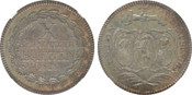 1825-N Switzerland: Graubunden. Canton silver 10 Batzen NGC MS65